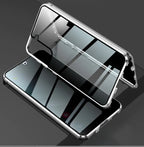 Metal Shield Dual-Sided Glass Case for Samsung