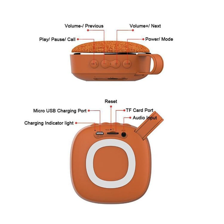 Fabric Portable Bluetooth Speaker