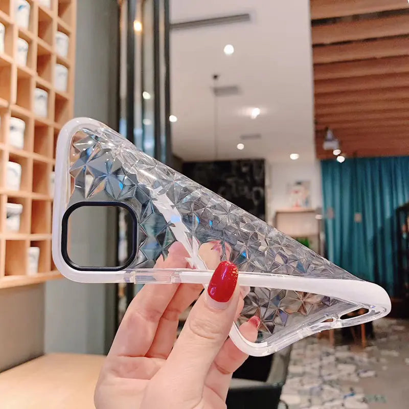 3D Diamond Pattern Phone Case for iPhone