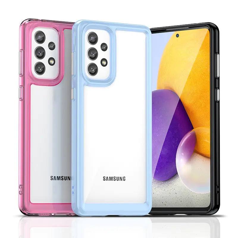 Samsung A73 Transparent TPU Soft Shell Phone Case