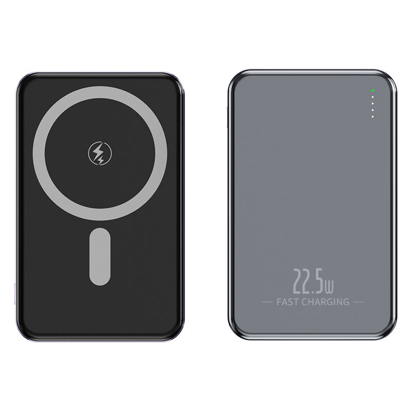 New Slim Aluminum Magnetic Power Bank 5000mAh