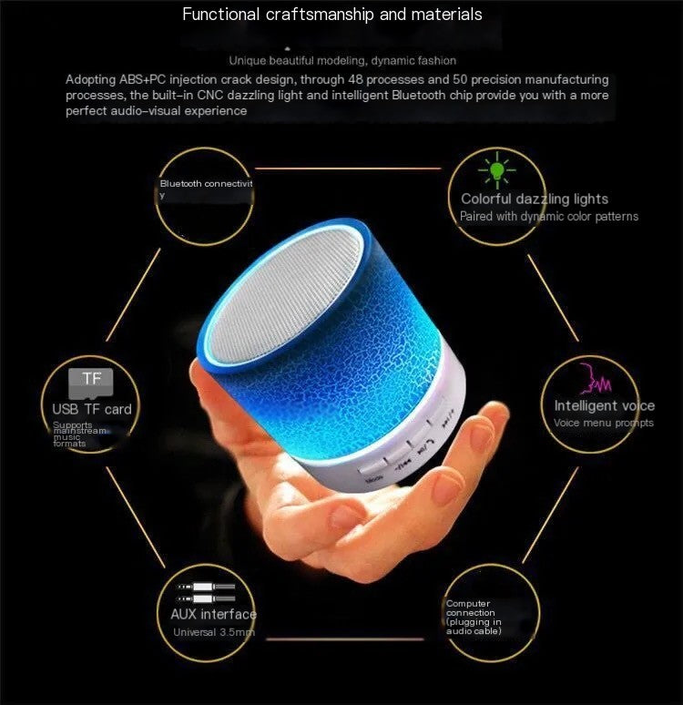 Portable Patterned Mini Speaker