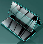Metal Shield Dual-Sided Glass Case for Samsung