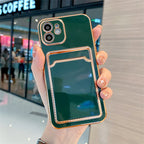 Minimalist TPU Card Holder Case for iPhone