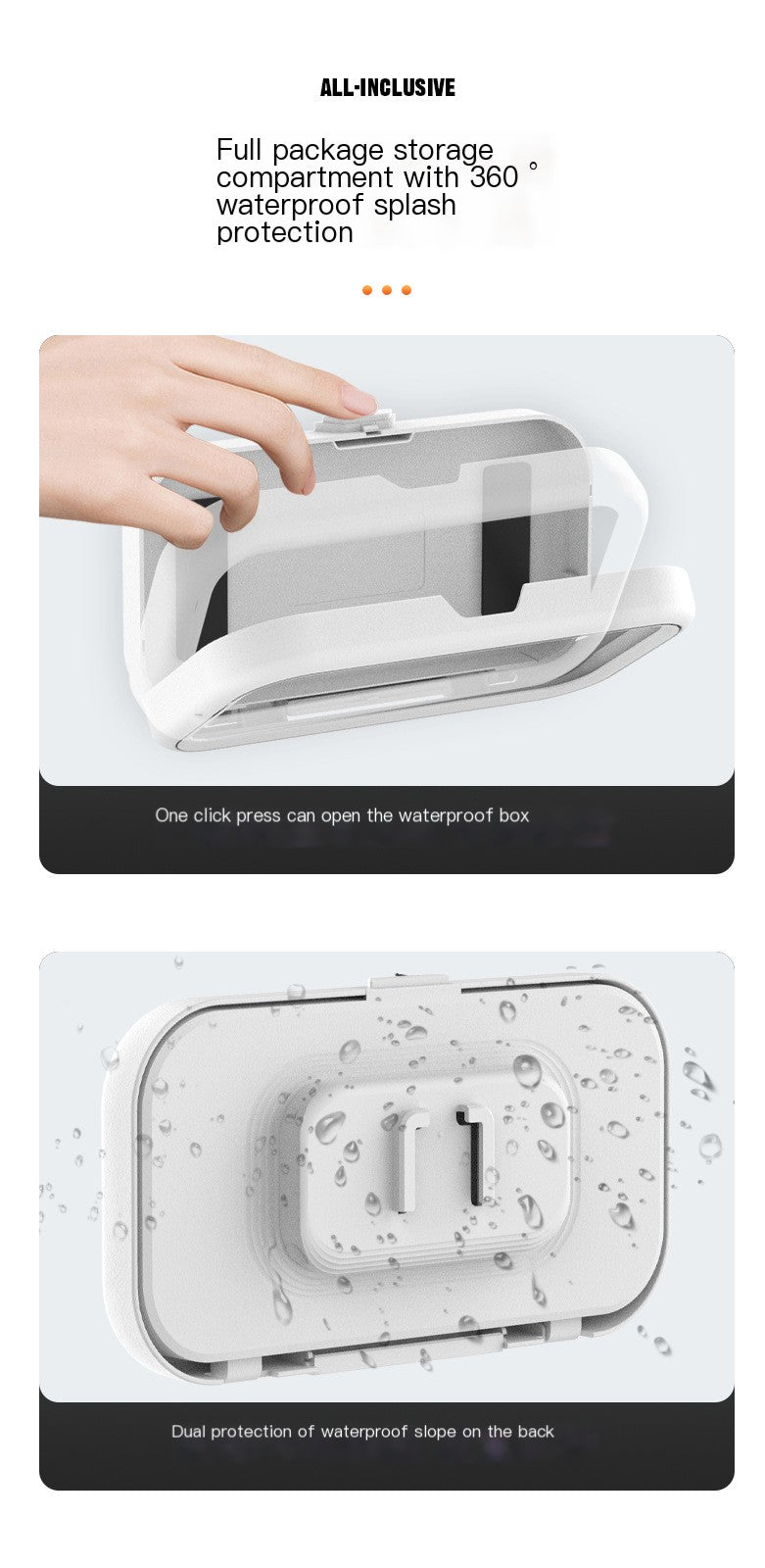 360-Degree Adjustable Waterproof Phone Holder