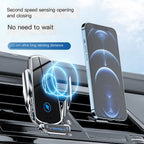 Car Mount Wireless Charger with Auto-Sensing Design
