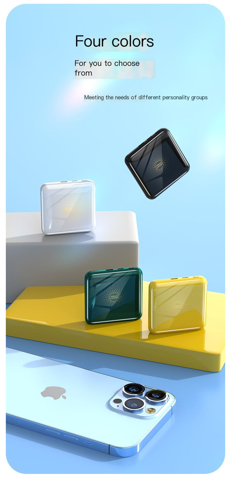 Slim Portable Wireless Fast Charger