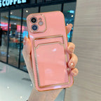 Minimalist TPU Card Holder Case for iPhone