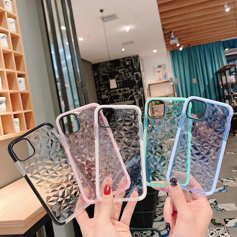 3D Diamond Pattern Phone Case for iPhone