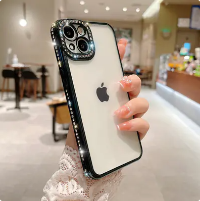 Diamond-Studded Phone Case for iPhone