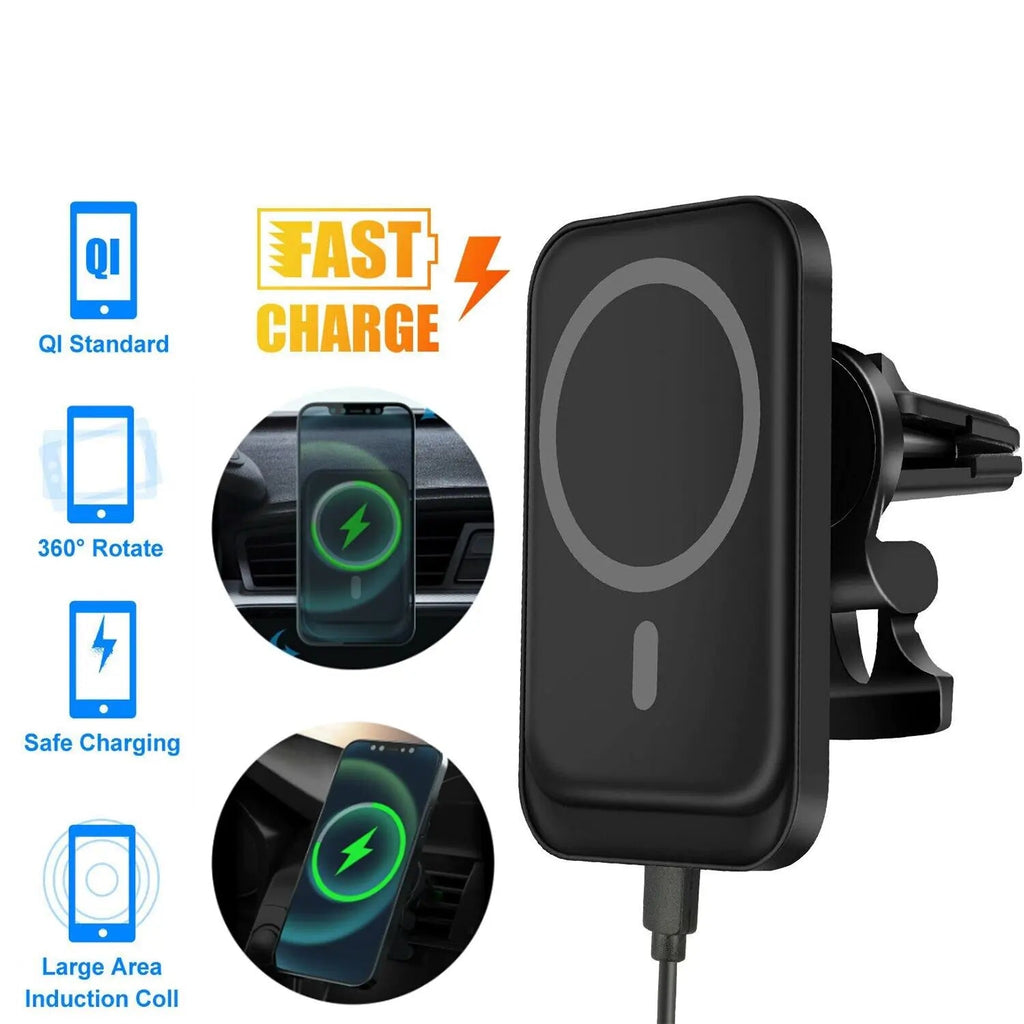Magnetic Wireless Charger Car Mount Holder