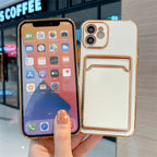 Minimalist TPU Card Holder Case for iPhone