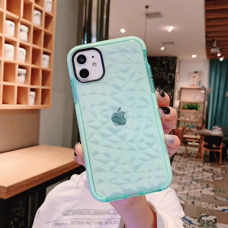 3D Diamond Pattern Phone Case for iPhone