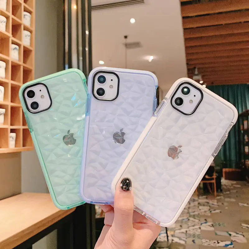 3D Diamond Pattern Phone Case for iPhone