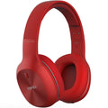 Over-ear wireless headphones with padded earcups, shown at an angle with the headband upright — view 2