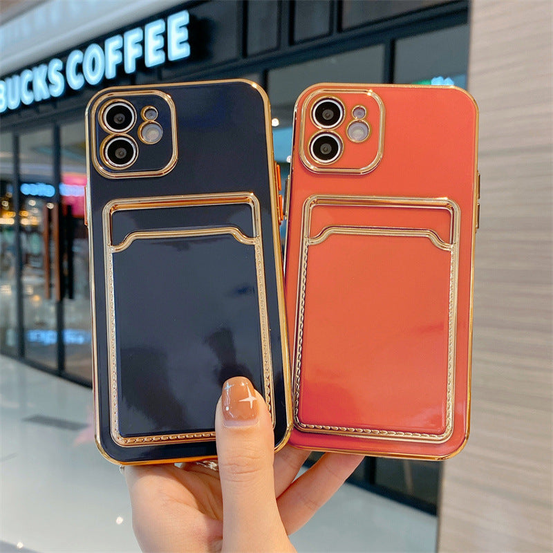 Minimalist TPU Card Holder Case for iPhone