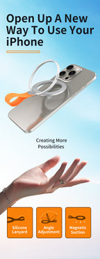 MagSafe Phone Ring Holder with Strong Magnetic Support