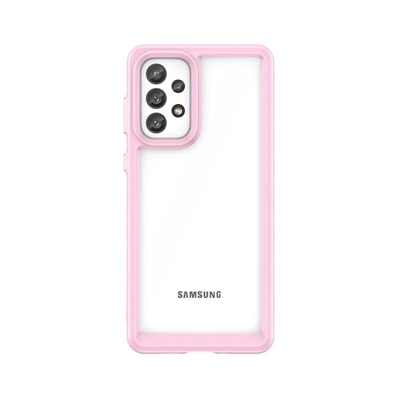 Samsung A73 Transparent TPU Soft Shell Phone Case