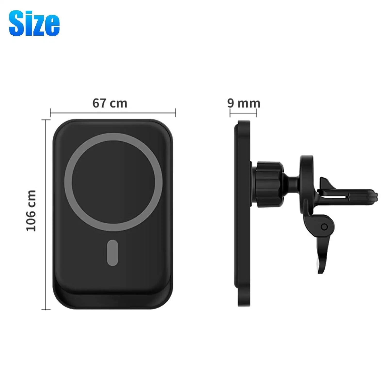 Magnetic Wireless Charger Car Mount Holder
