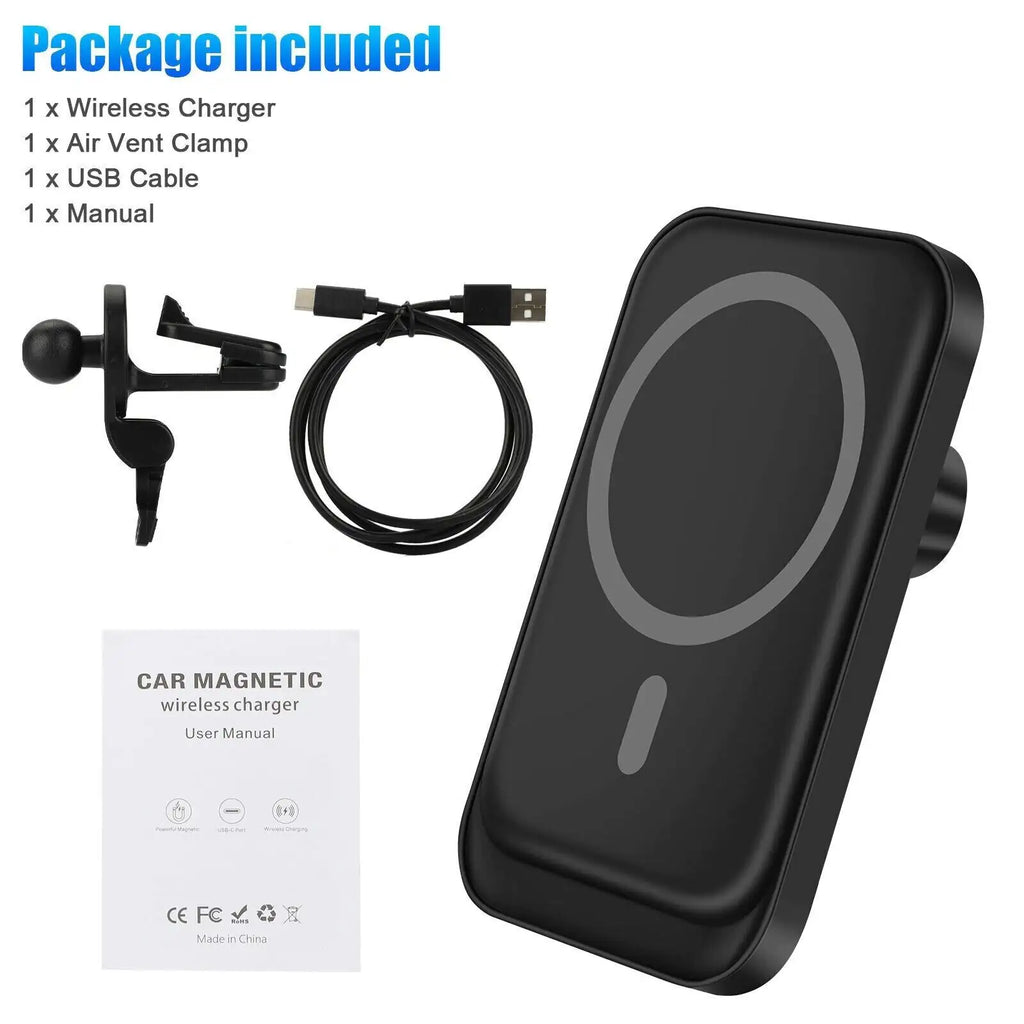 Magnetic Wireless Charger Car Mount Holder
