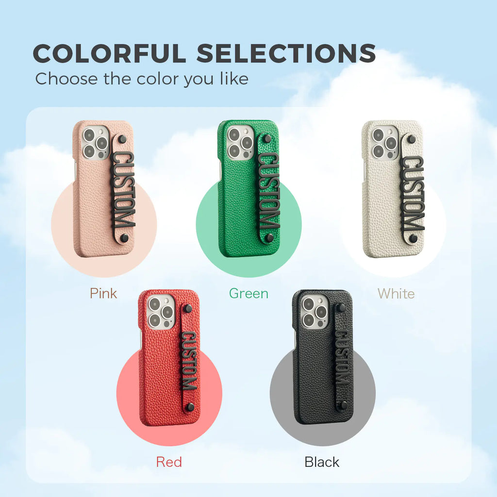 Personalized PU Letter Phone Case for iPhone