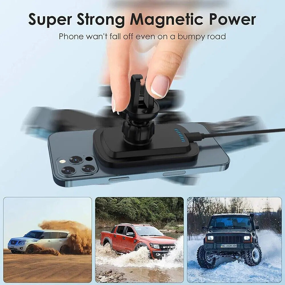 Magnetic Wireless Charger Car Mount Holder