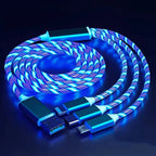 LED Glow Flowing USB Type-C Charging Cable