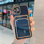 Minimalist TPU Card Holder Case for iPhone
