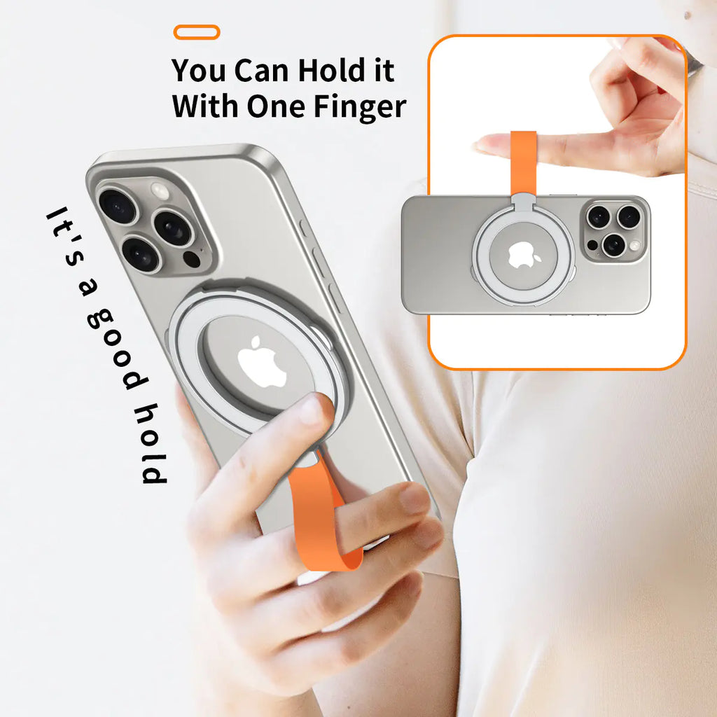 MagSafe Phone Ring Holder with Strong Magnetic Support