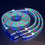 LED Glow Flowing USB Type-C Charging Cable