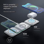 3-in-1 Foldable Magnetic Wireless Charger for Apple
