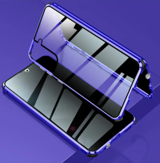 Metal Shield Dual-Sided Glass Case for Samsung