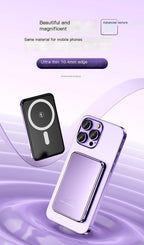 New Slim Aluminum Magnetic Power Bank 5000mAh