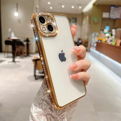Diamond-Studded Phone Case for iPhone