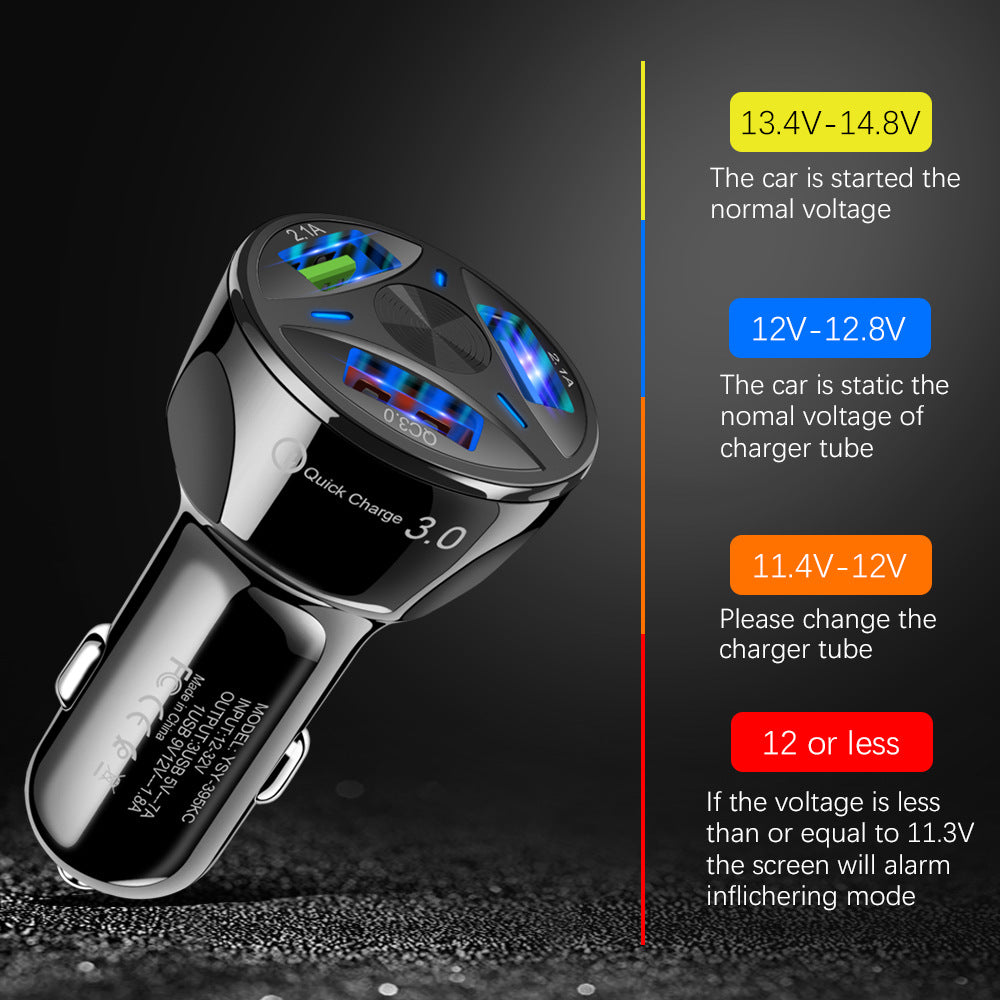 QC3.0 Dual Port USB Car Charger with Fast Charging
