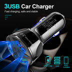 QC3.0 Dual Port USB Car Charger with Fast Charging