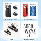 Personalized PU Letter Phone Case for iPhone
