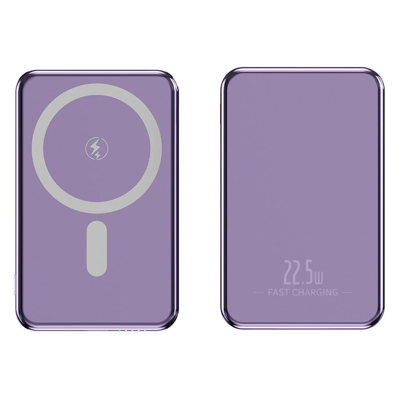 New Slim Aluminum Magnetic Power Bank 5000mAh
