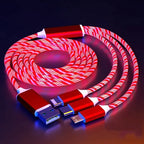 LED Glow Flowing USB Type-C Charging Cable