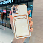 Minimalist TPU Card Holder Case for iPhone