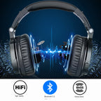 Wireless Bluetooth Headphones with Detachable Cable