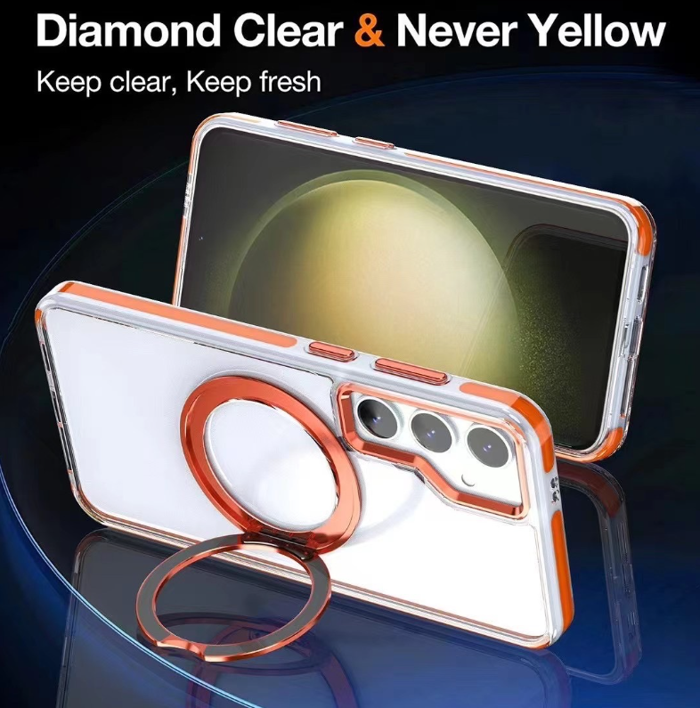 Samsung S24 Ultra Magnetic Rotating Stand Phone Case