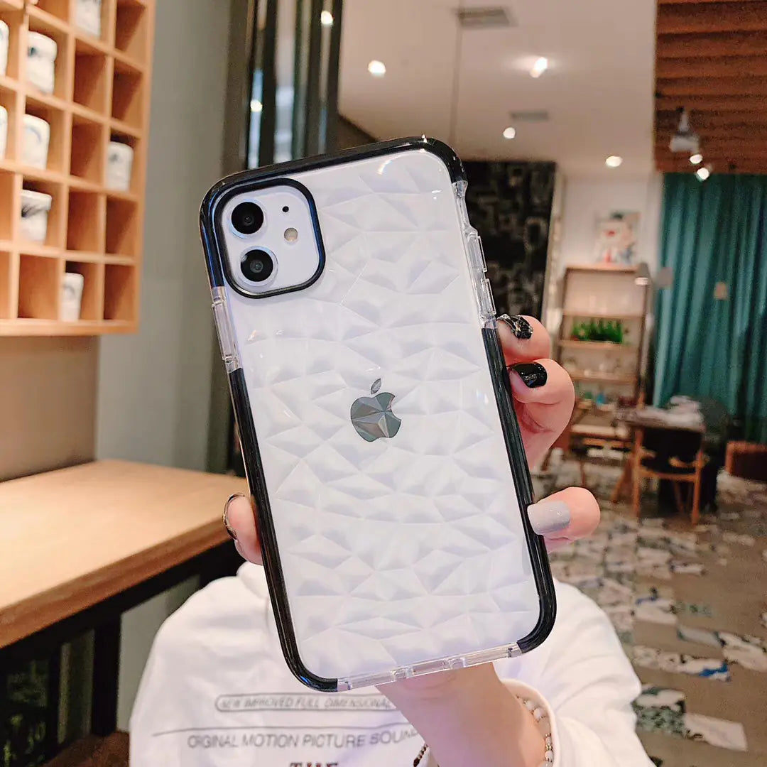 3D Diamond Pattern Phone Case for iPhone