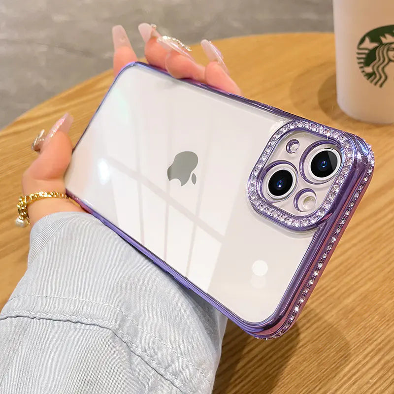 Diamond-Studded Phone Case for iPhone