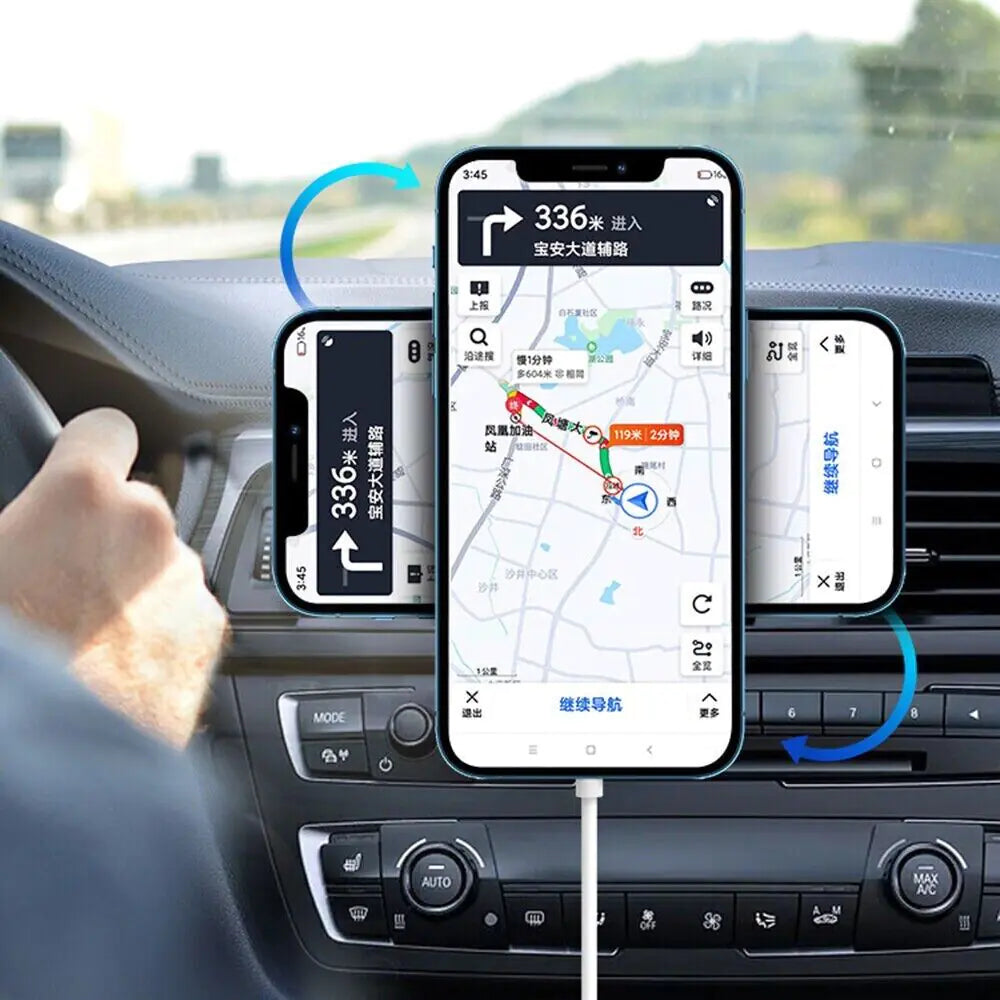 Magnetic Wireless Charger Car Mount Holder