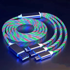 LED Glow Flowing USB Type-C Charging Cable