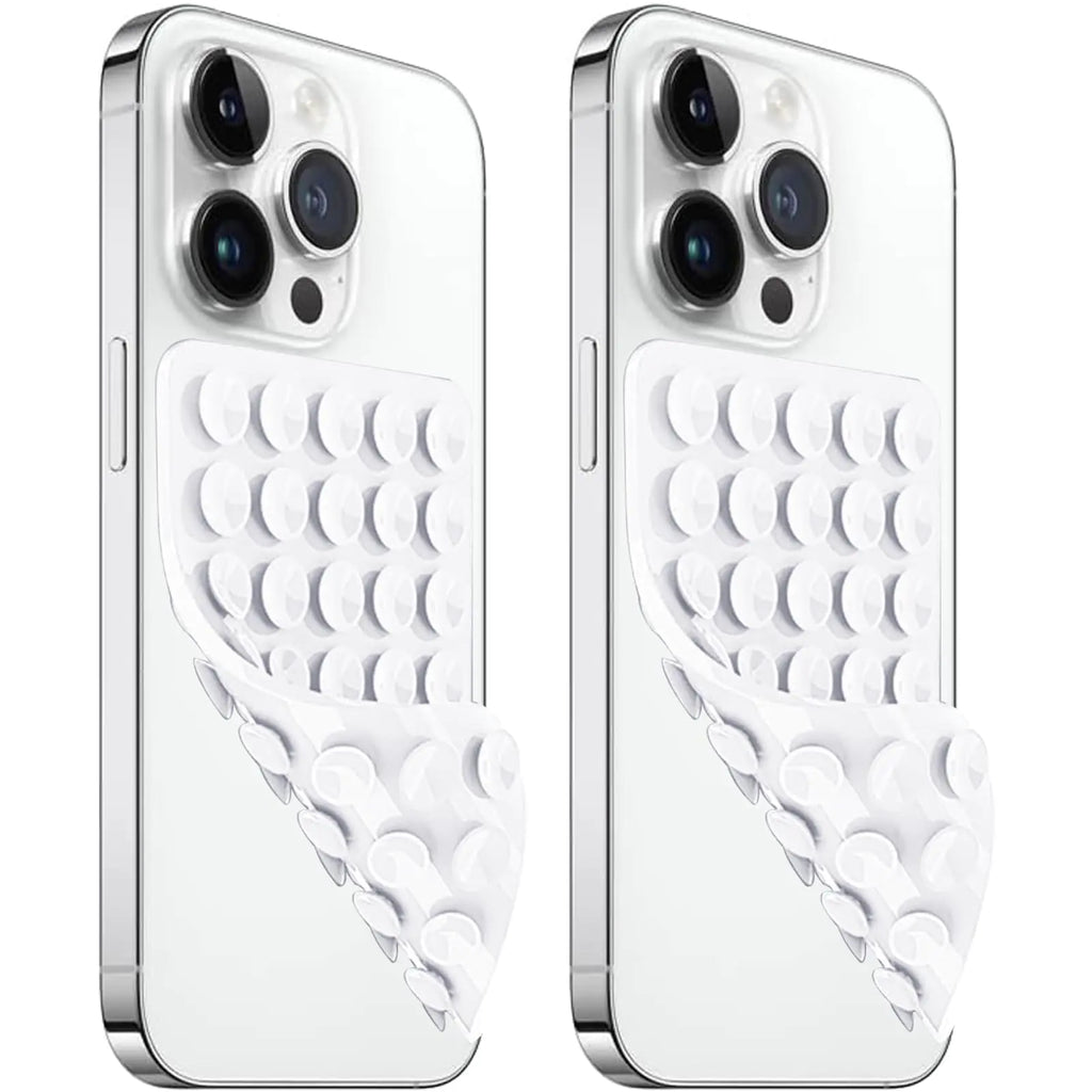 2 Pack Silicone Suction Cup Phone Case Mount
