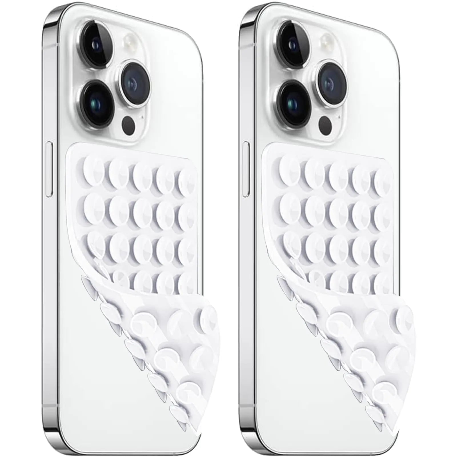 2 Pack Silicone Suction Cup Phone Case Mount