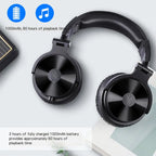 Wireless Bluetooth Headphones with Detachable Cable