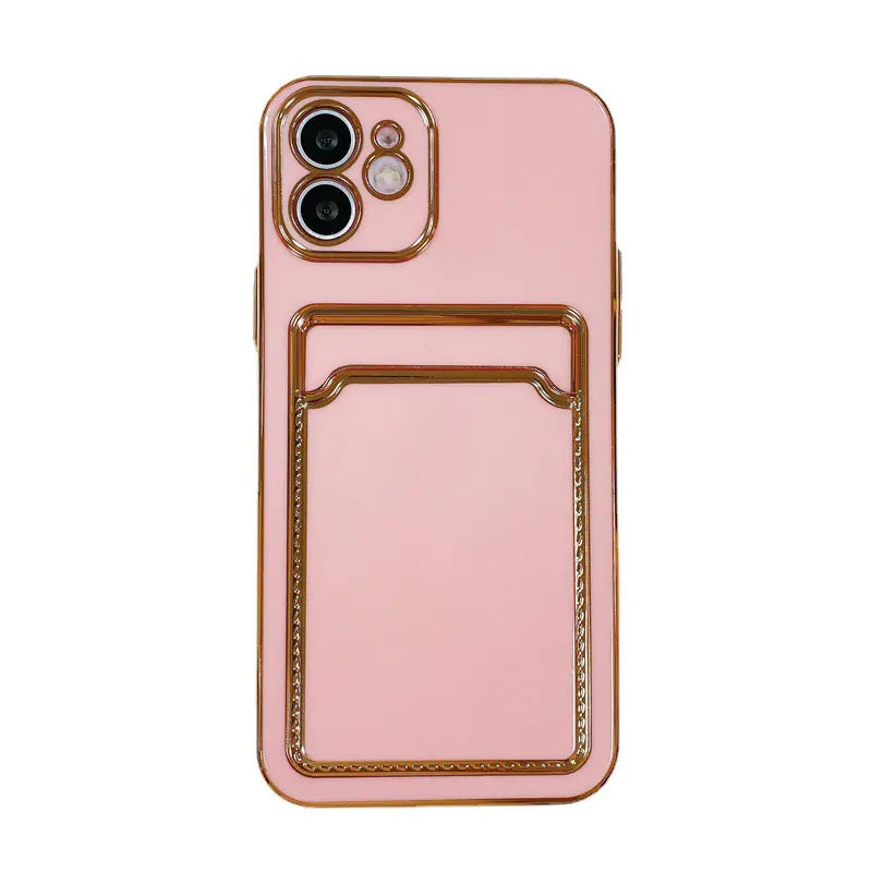 Minimalist TPU Card Holder Case for iPhone